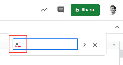 Cách di chuyển đến một ô hoặc một hàng cụ thể trong Google Sheets